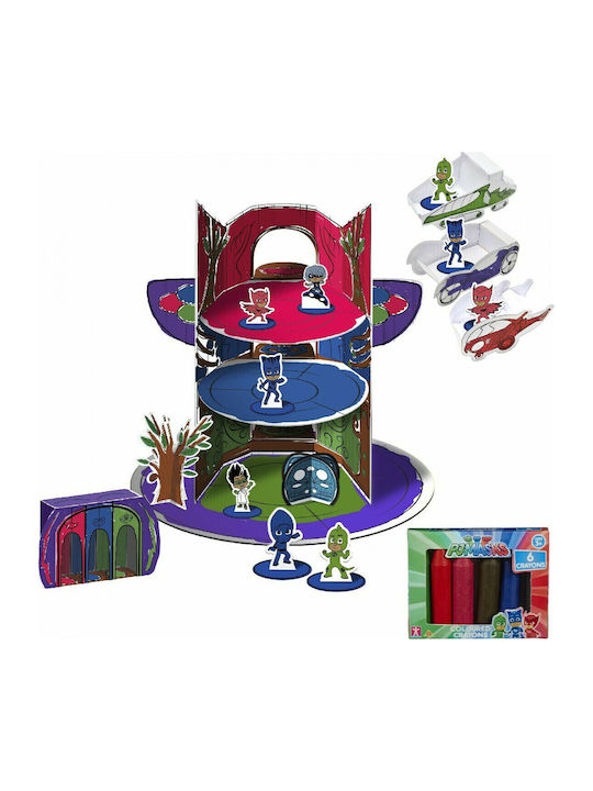 Easter Candle with Toy PJ Masks Decorate the HQ for 3+ years Giochi Preziosi
