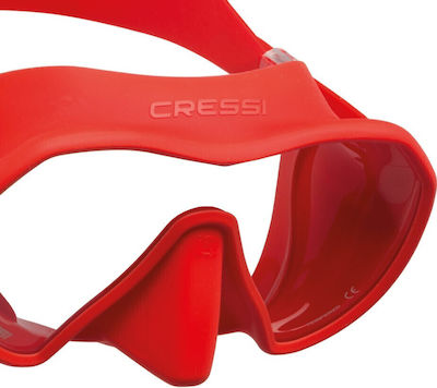 CressiSub Μάσκα Θαλάσσης Σιλικόνης Z1 σε Κόκκινο χρώμα