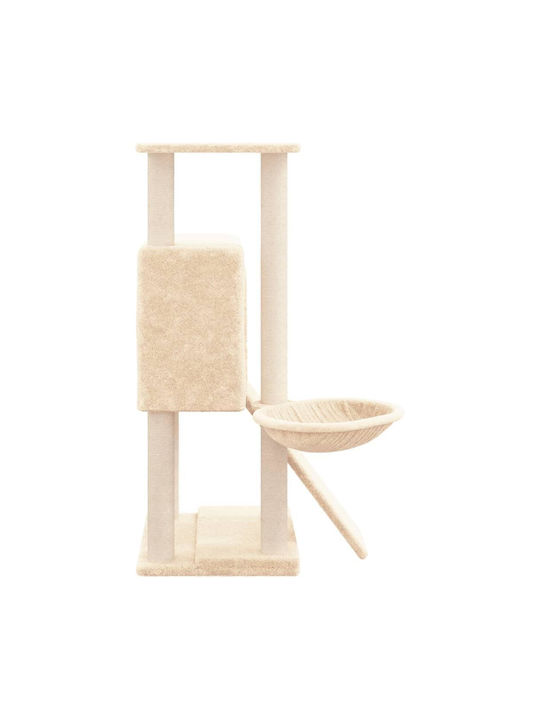 vidaXL Kratzbaum Katzenbäume Beige 3 Ebenen 71.5x60x96cm