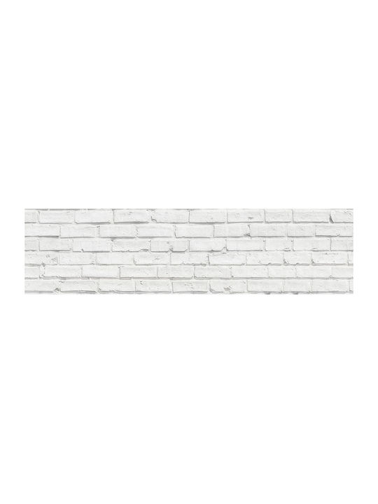 Decorative Sticker Wall White Bricks 1pcs 180x45cm Ango
