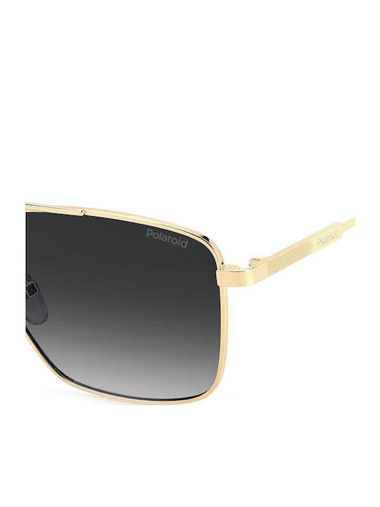 Polaroid Unisex Sonnenbrille mit Gold Metall Gestell und Gray Verlaufsfarbe Polarisiert Linse PLD4134/S/X J5G/WJ