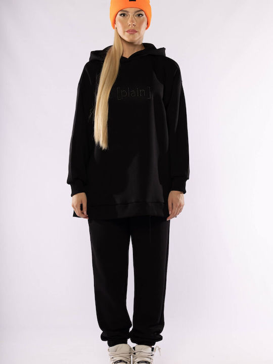 Jet Black Oversized Hoodie