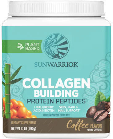 Sunwarrior Collagen Building Protein Peptides 500gr Coffee