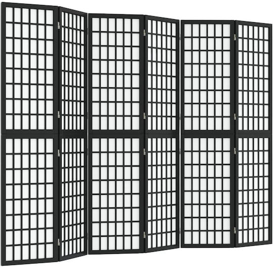 vidaXL Διακοσμητικό Παραβάν Ξύλινο με 6 Φύλλα 240x170cm