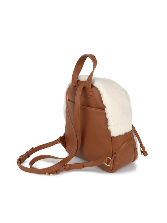 Liu Jo Leather Women's Bag Backpack Beige