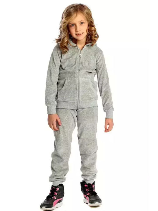 Joyce Kids Sweatpants Set Gray 2pcs