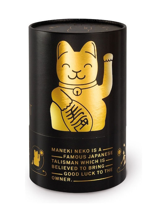 Donkey Decorative Cat made of Plastic in Gold 8.5x10.5x15cm 1pcs