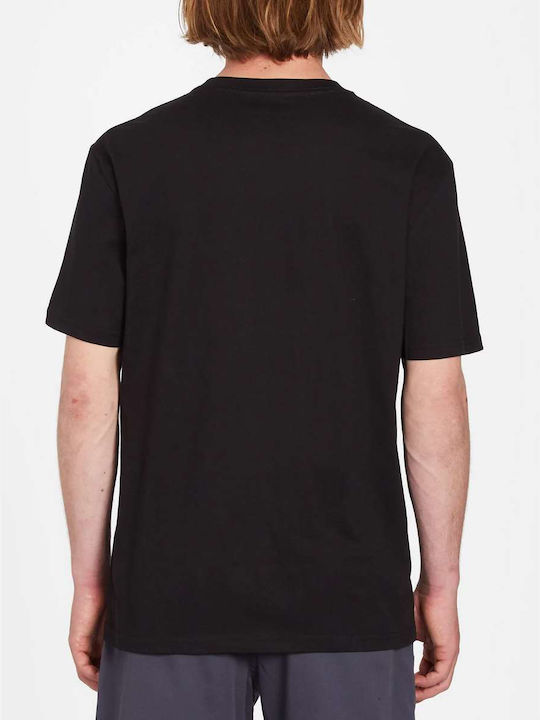 Volcom Blanks T-shirt Bărbătesc cu Mânecă Scurtă Negru