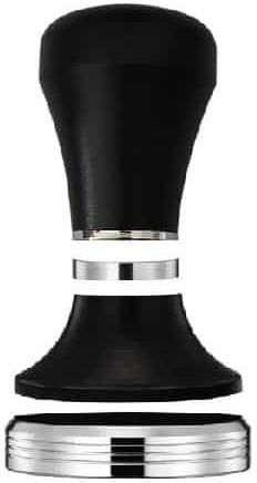 CremaCup Tamper with Flat Surface 51mm in Black Color