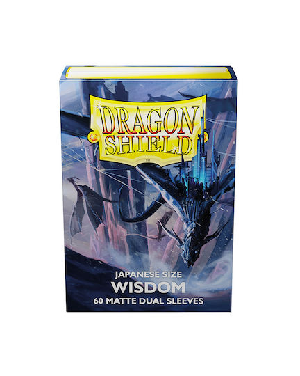 Dragon Shield Japanese Size Dual Matte Wisdom Yu-Gi-Oh Card Sleeves Japanese Size 60τμχ Blue