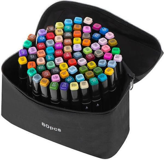 Carner Drawing Markers Double Tip Set 80pcs