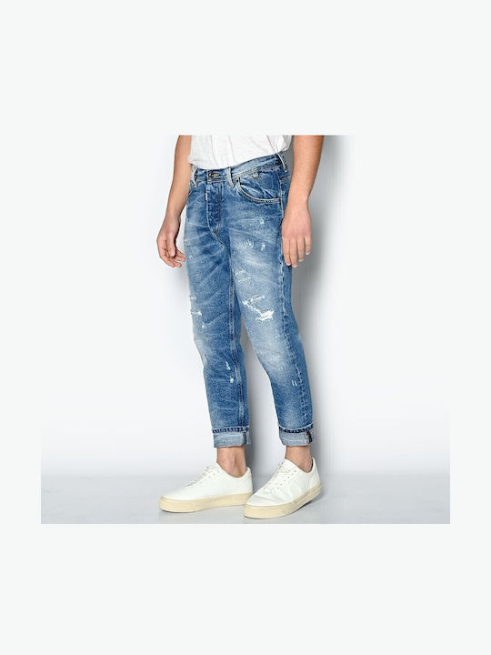 Men's Jeans Pants with Slim Fit Blue