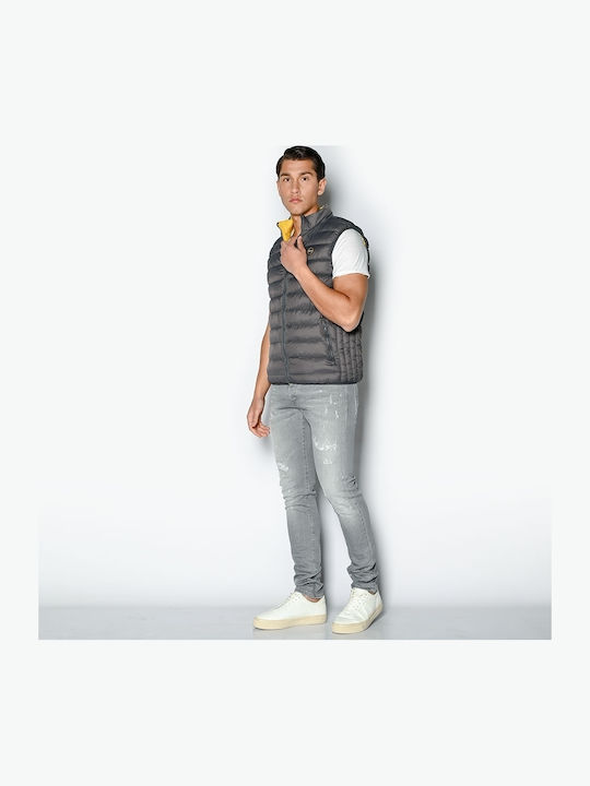 Ärmellos Jacke Puffer Anthracite-Yellow