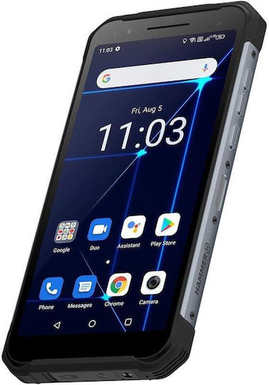 Hammer Construction Dual-SIM (6GB/128GB) Widerstandsfähig Smartphone Silber