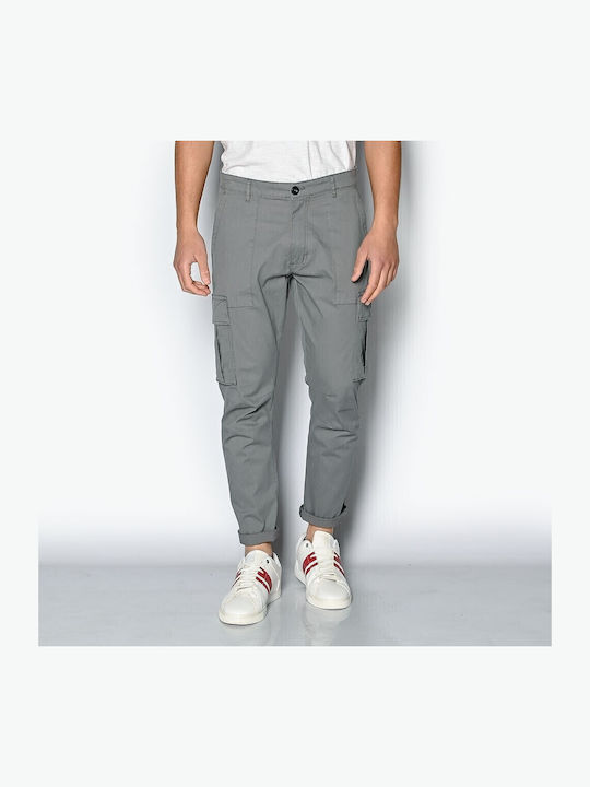 Hose Cargo Elastisch Gray