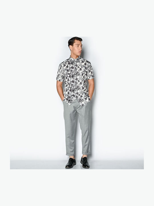 Trousers Chino Elastic in Loose Fit Gray