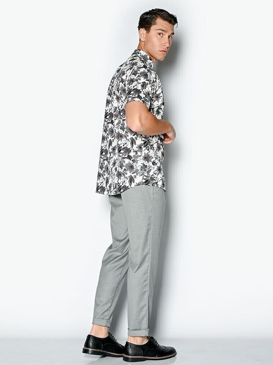 Trousers Chino Elastic in Loose Fit Gray