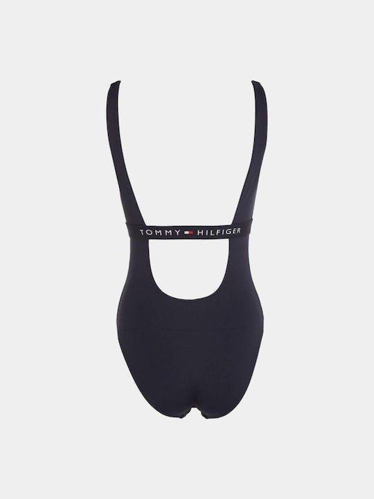 Navy Blue One Piece Swimsuit