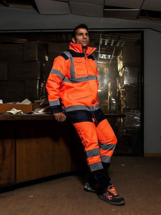 Wurth Charter Reflective Work Trousers Orange 5359951806