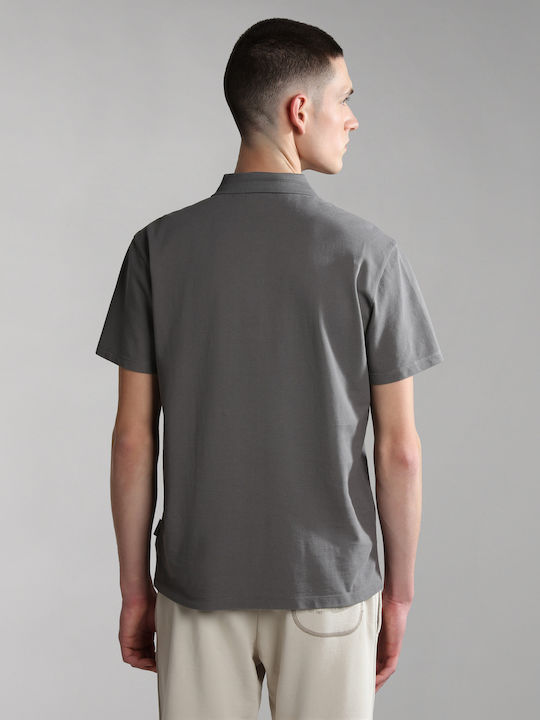 Napapijri Ealis Herren Kurzarmshirt Polo Grey Stone