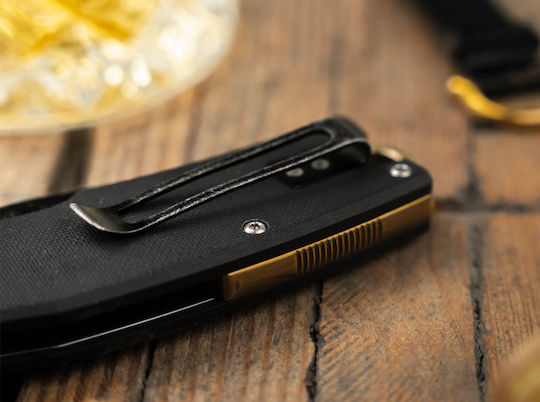 Boker Plus Fieldfolder Taschenmesser Schwarz Gesamtlänge 20.5cm mit Klinge 8.65cm Dicke 4mm in Hülle