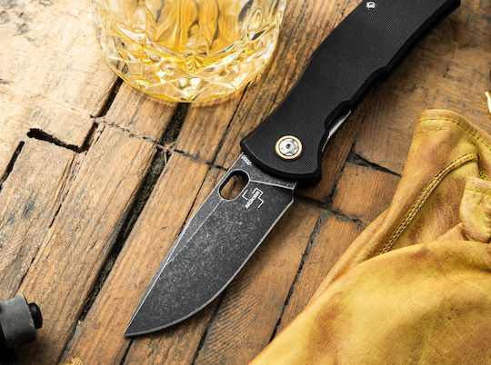 Boker Plus Fieldfolder Taschenmesser Schwarz Gesamtlänge 20.5cm mit Klinge 8.65cm Dicke 4mm in Hülle