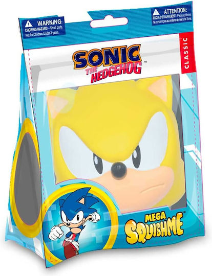 Gama Brands Sonic the Hedgehog -Super Sonic Squishy Plastic Galben