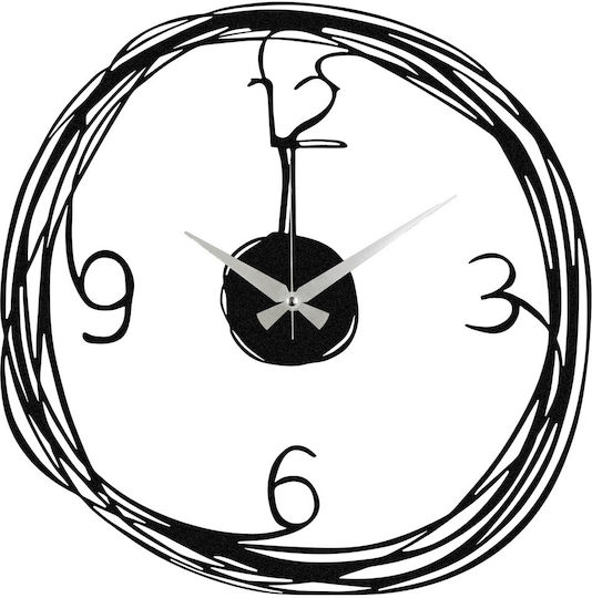 Wallity Gergo Wall Clock Metallic Black Ø48cm