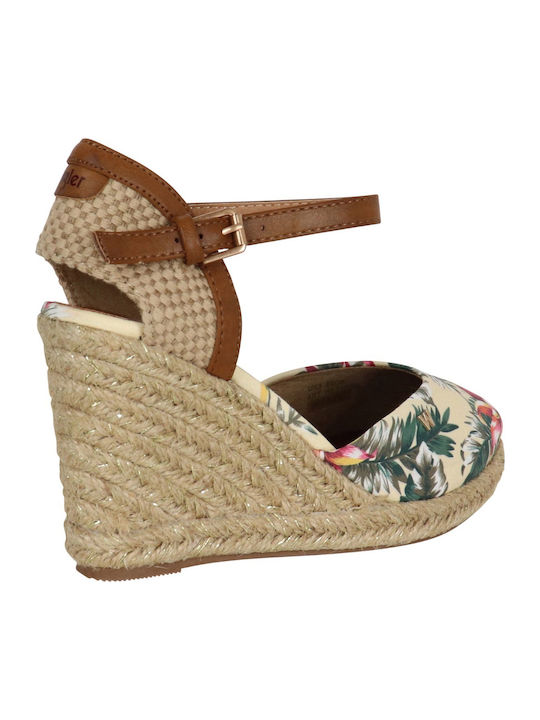 Women's Platform Espadrilles Beige