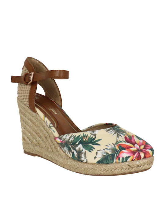 Women's Platform Espadrilles Beige