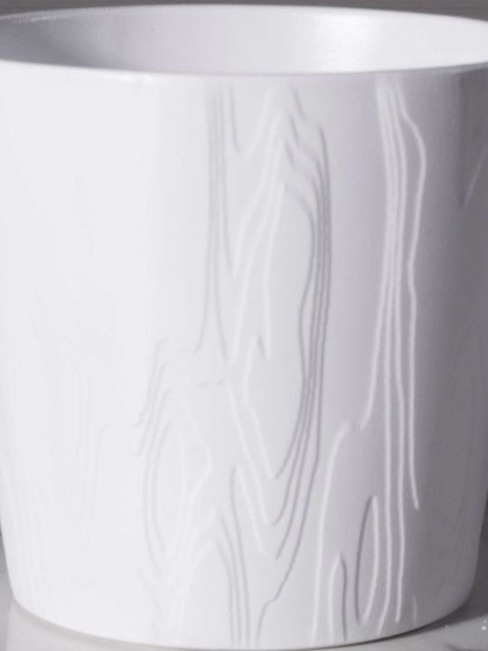 Supergreens Planter Ceramic White 13.5x13.5x15.5cm.