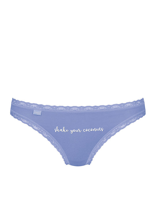 24/7 Weekend H Βαμβακερά Femei Brazilia 3Pack cu Dantelă Light Green-Orange-Lilac