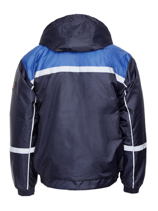 Stenso Collins Work Jacket Cold with Detachable Hood Blue