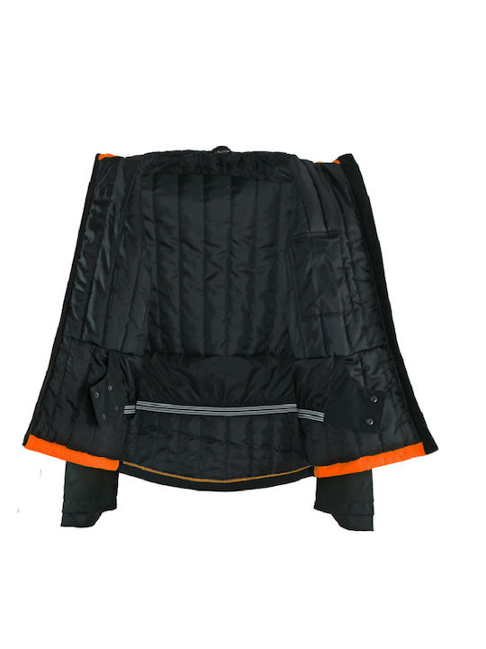 Stenso Prisma HV Work Jacket Reflective Softshell with Hood Orange