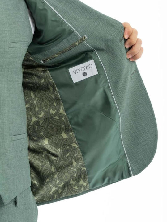 Vario Summer Men's Suit with Vest Mint
