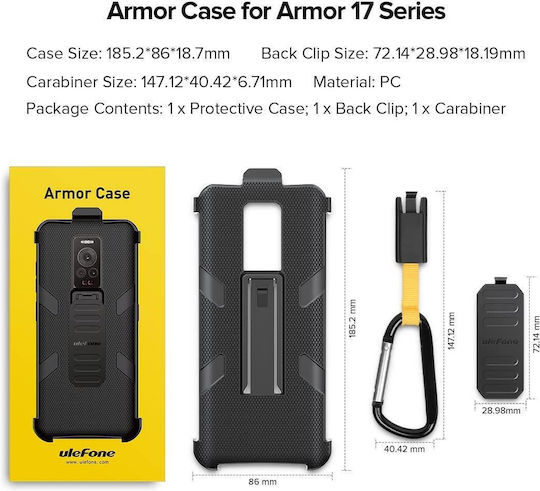 Ulefone Back Cover Πλαστικό Μαύρο (ULEFONE Armor 17 Pro)