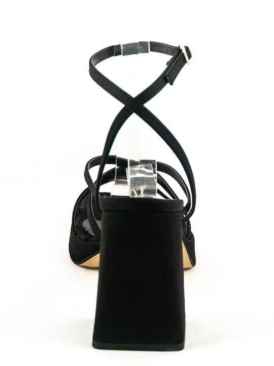 Fabric Sandals Black