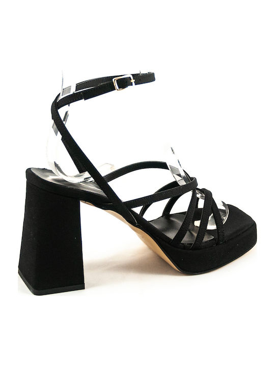 Fabric Sandals Black