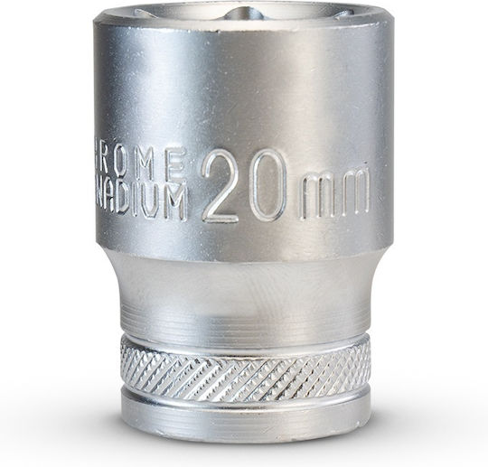 Bormann BHT7643 Καρυδάκι Εξάγωνο με Καρέ Υποδοχής 1/2" Διάμετρος 20mm