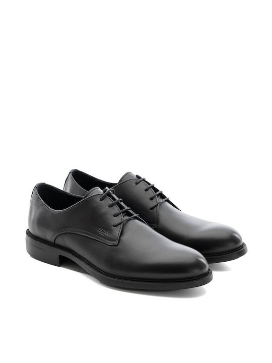 Boss Shoes Men's Leather Dress Shoes Black