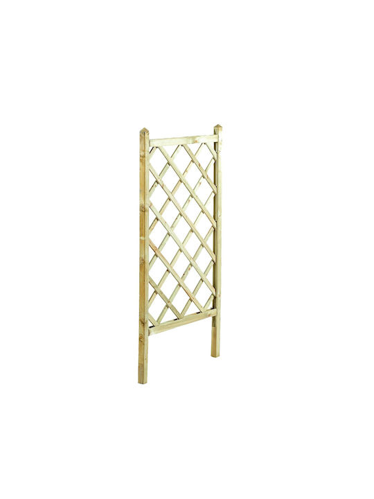 Garden Flowerpot Trellis Made of Wood with Rhombus Grid Design in Beige Colour 70x120cm