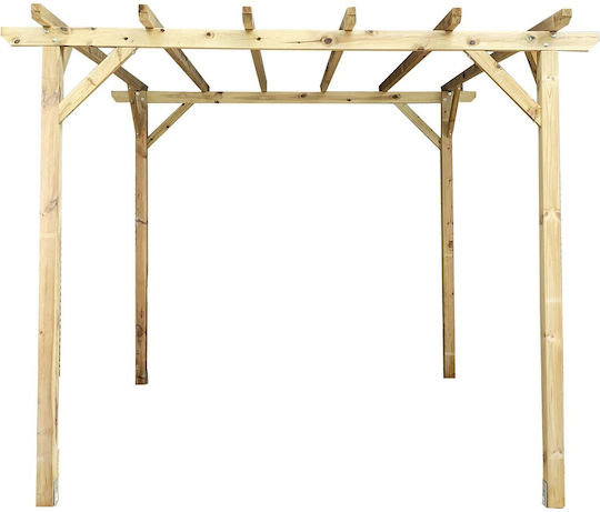 Gartenlaube aus Holz mit Decke 400x400cm