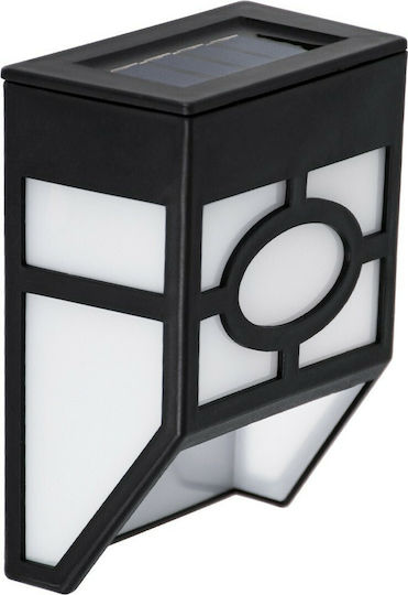 GloboStar Set of 4 Wall Solar Lights Lanterns 1W 100lm Cold White 6000K with Photocell IP65