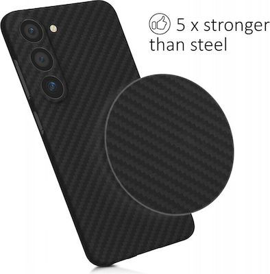 Kalibri Aramid Fiber Back Cover Συνθετική Black Matte (Galaxy S23)