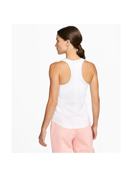 Nike Damen Sportlich Bluse Ärmellos Weiß