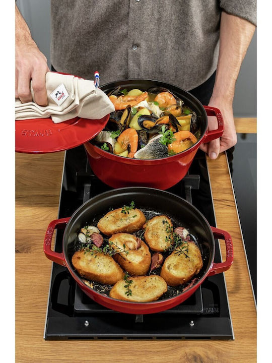 Zwilling J.A. Henckels Staub La Cocotte Комплект Саксии От Чугун Червен 3 Части