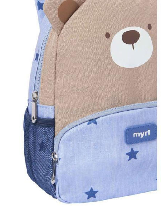 Mayoral School Bag Backpack Kindergarten Blue with Water Bottle Holder