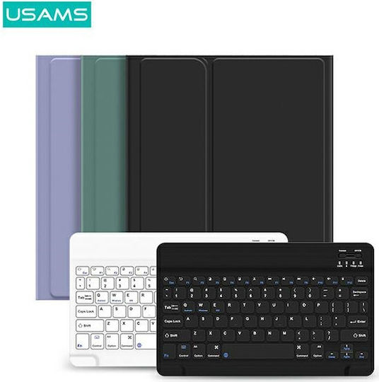 Usams US-BH655 Flip Cover with Keyboard in English US Purple (iPad Air 2020/2022) IP109YRU03