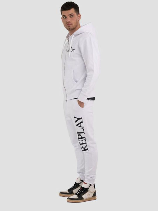 Archive Logo Men's Sweatshirt with Hood White