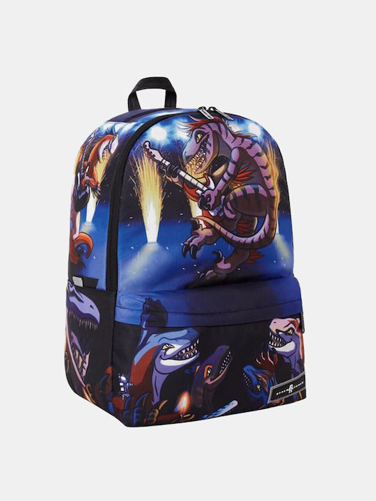 Space Junk Dinosaur Guitars Schulranzen Rucksack Junior High-High School Mehrfarbig mit Flaschenhalter